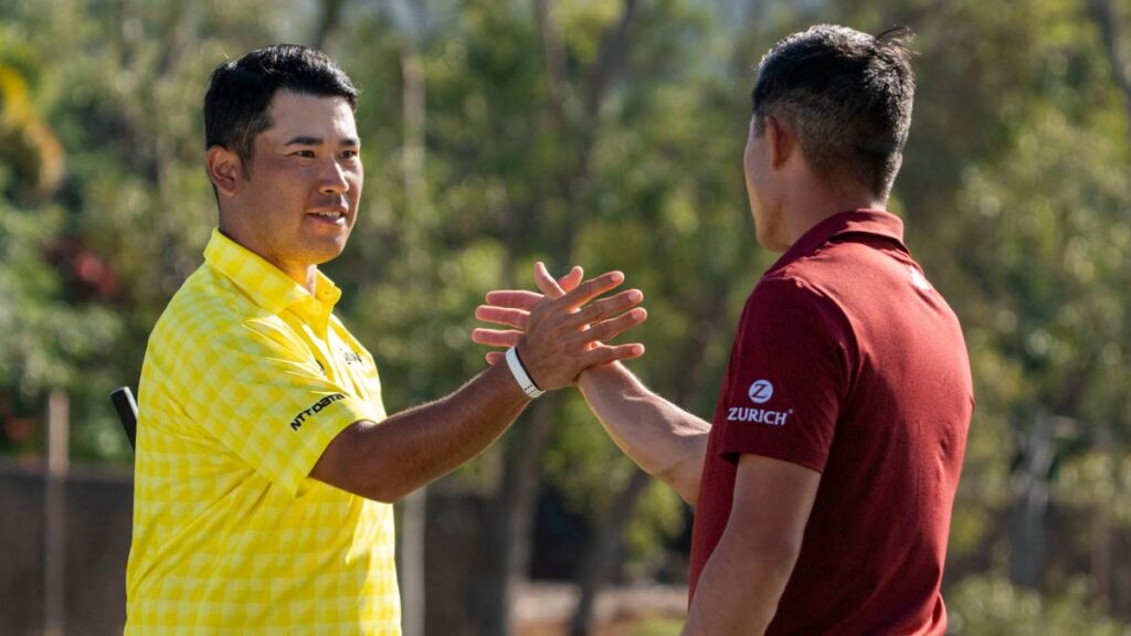 Hideki Matsuyama y Collin Morikawa