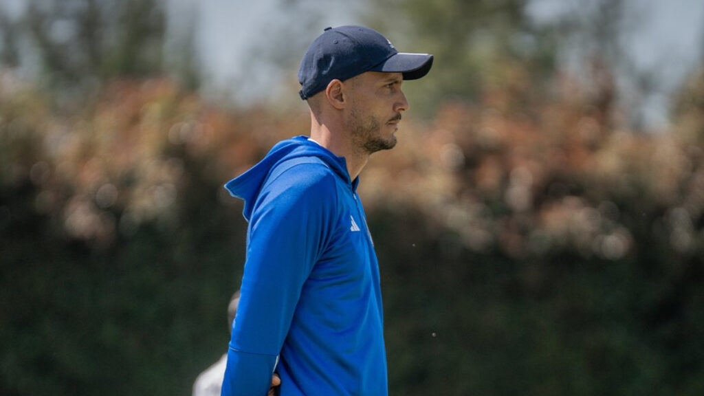 David González, en un entrenamiento. - @MillosFCoficial.