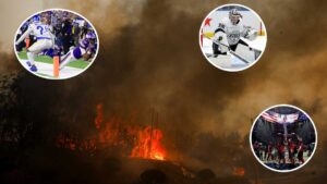 NHL y NBA cancelan juegos por los incendios en Los Angeles. ¿Qué pasará con el juego de los Playoffs  de la NFL entre Rams y Vikings?