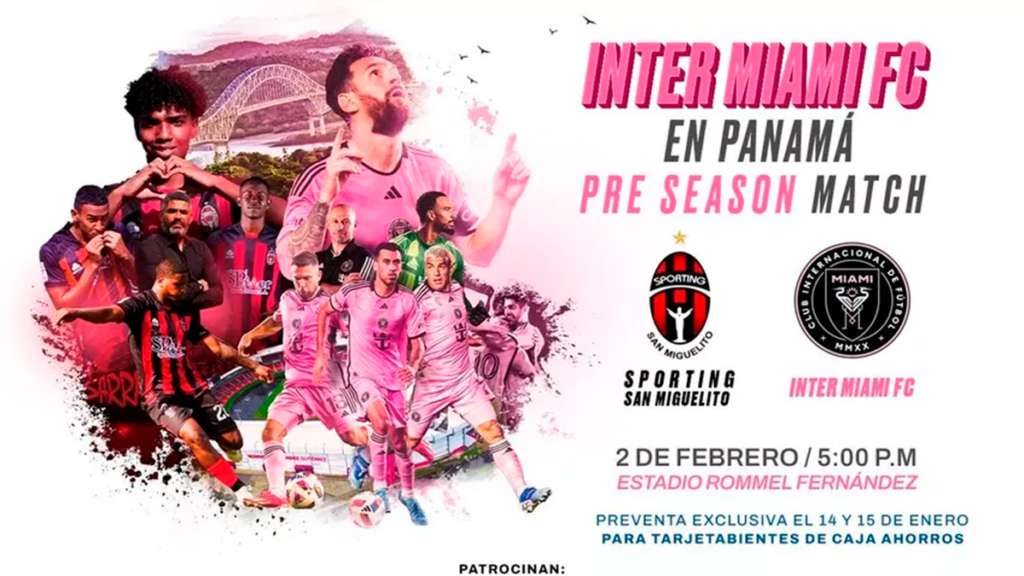 Inter Miami jugará un amistoso en Panamá.