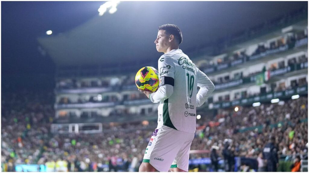 Jamés Rodríguez con el cuadro de León en el Clausura 2025 | Imago7