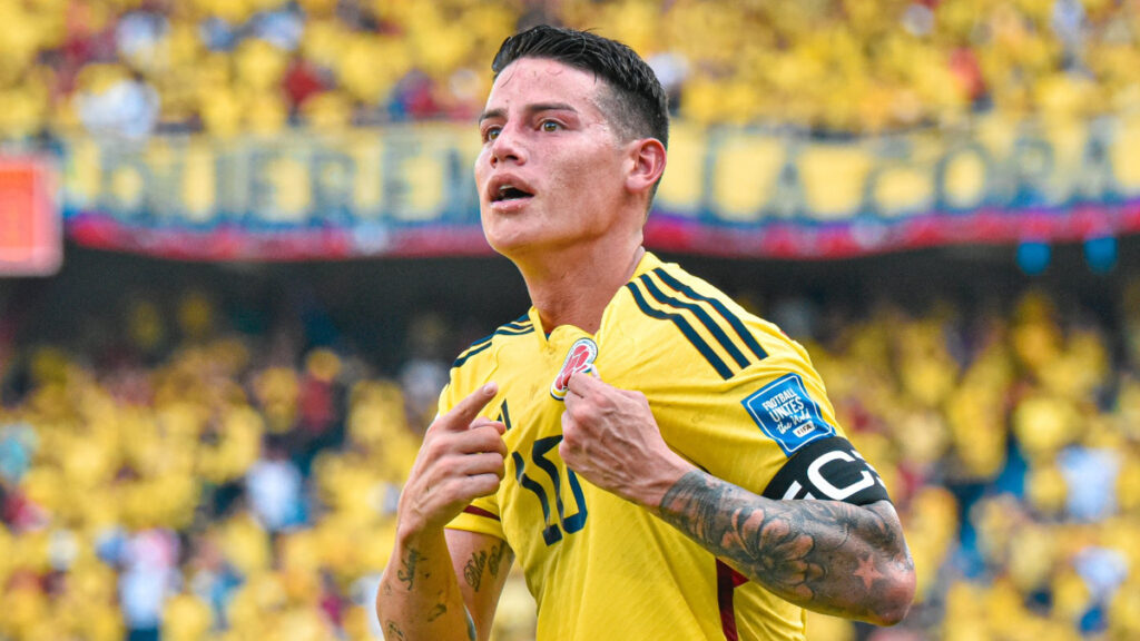 James Rodríguez, en un partido de la Selección Colombia. - @jamesdrodriguez.