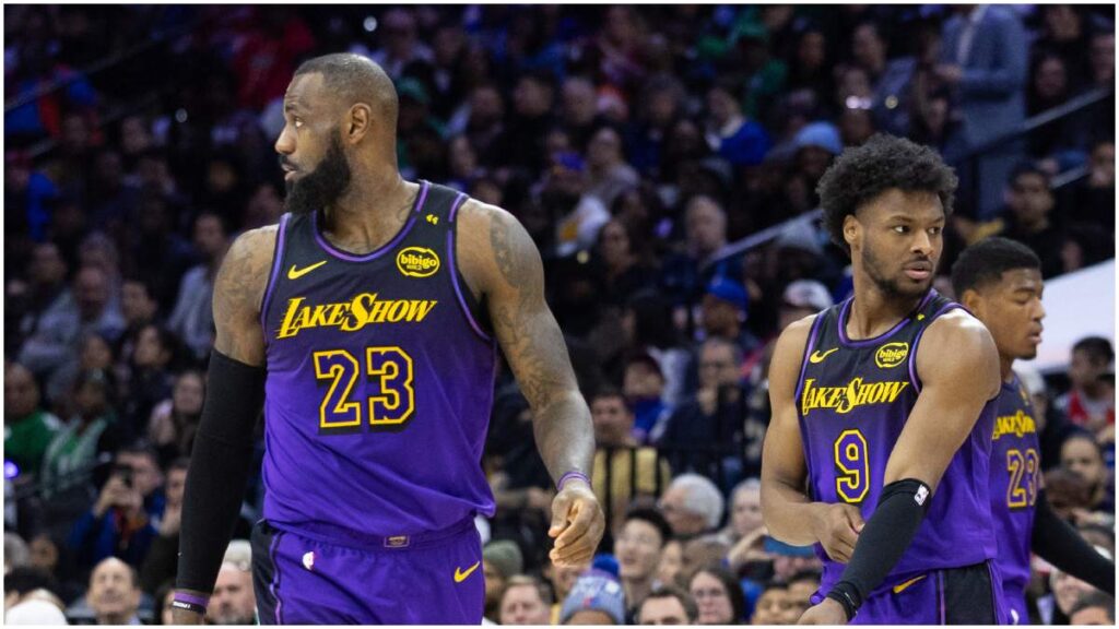 LeBron James y Bronny James, el padre e hijo de la NBA | Reuters