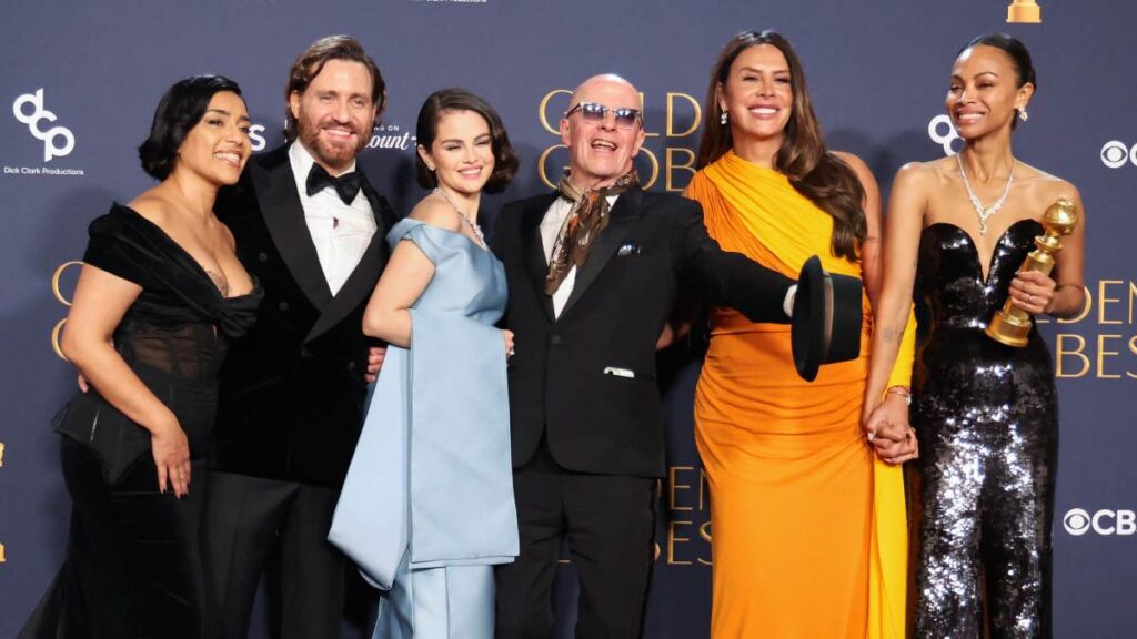 Emilia Pérez durante los Golden Globes 2025