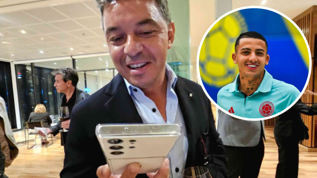 Marcelo Gallardo y Kevin Castaño.