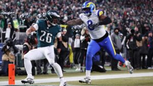 Philadelphia vence a los Rams y se cita con los Commanders por un boleto al Super Bowl