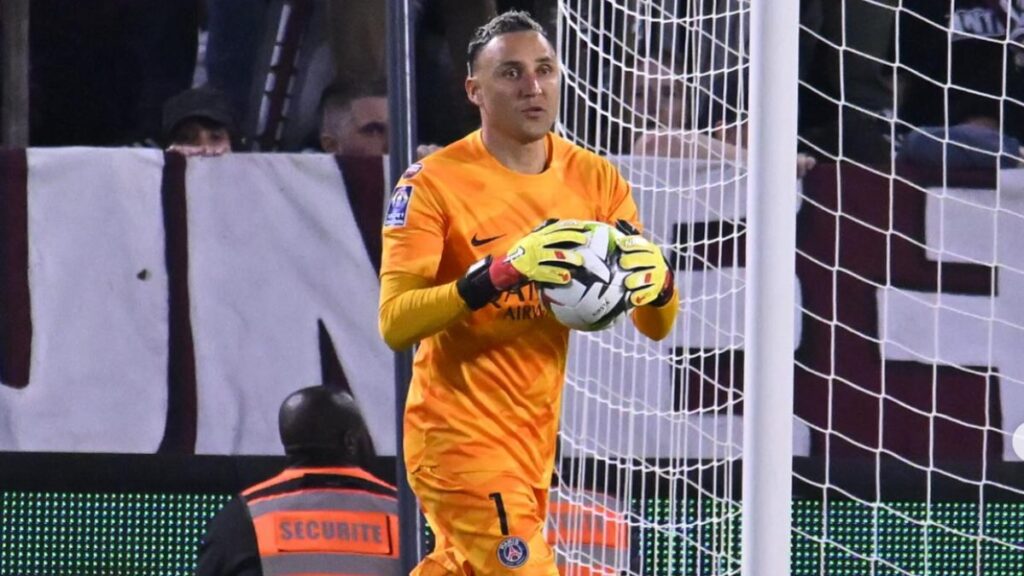 Navas, durante un partido con el PSG. (Navas IG)