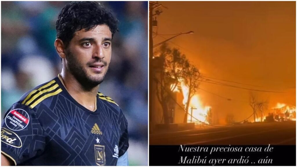 Carlos Vela sufrió la pérdida de su casa en Los Angeles luego de que los incendios en este estado la alcanzaran