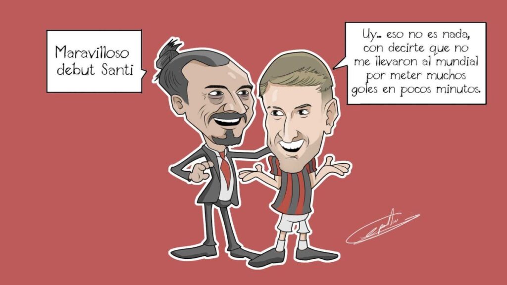 Dibujo Táctico: Santi Gimenez convence a Zlatan Ibrahimovic, con dardo al 'Tata' Martino