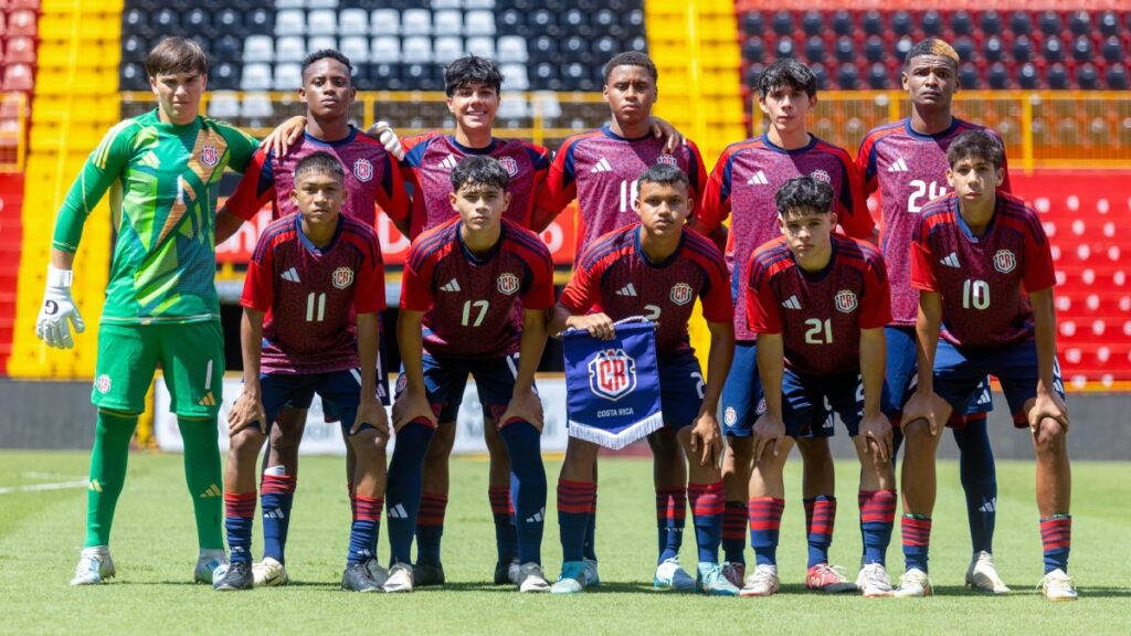 La sub 17 de Costa Rica . (Fedefut)