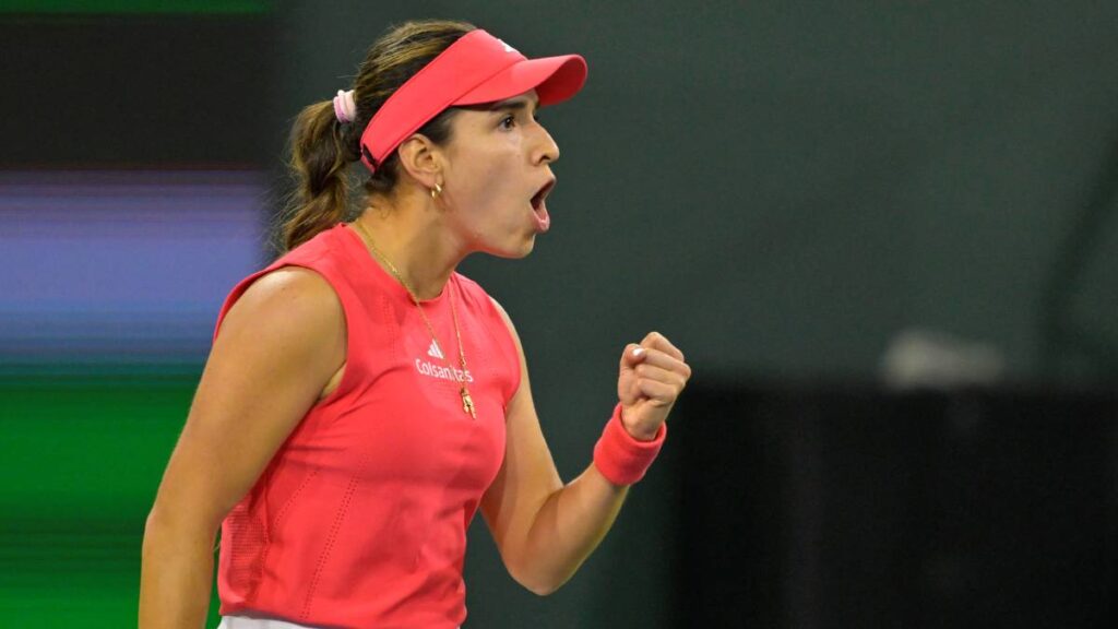Camila Osorio celebra el triunfo en Indian Wells. Reuters