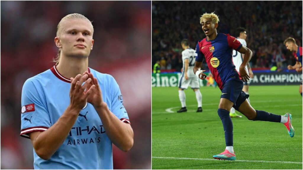 Erling Haaland se rinde ante Lamine Yamal