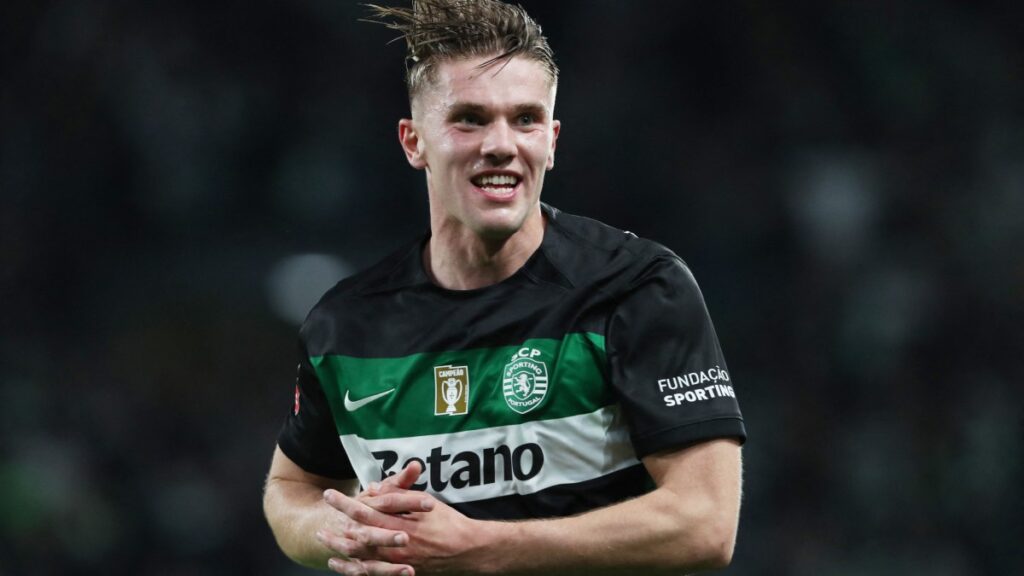 Viktor Gyökeres con el Sporting