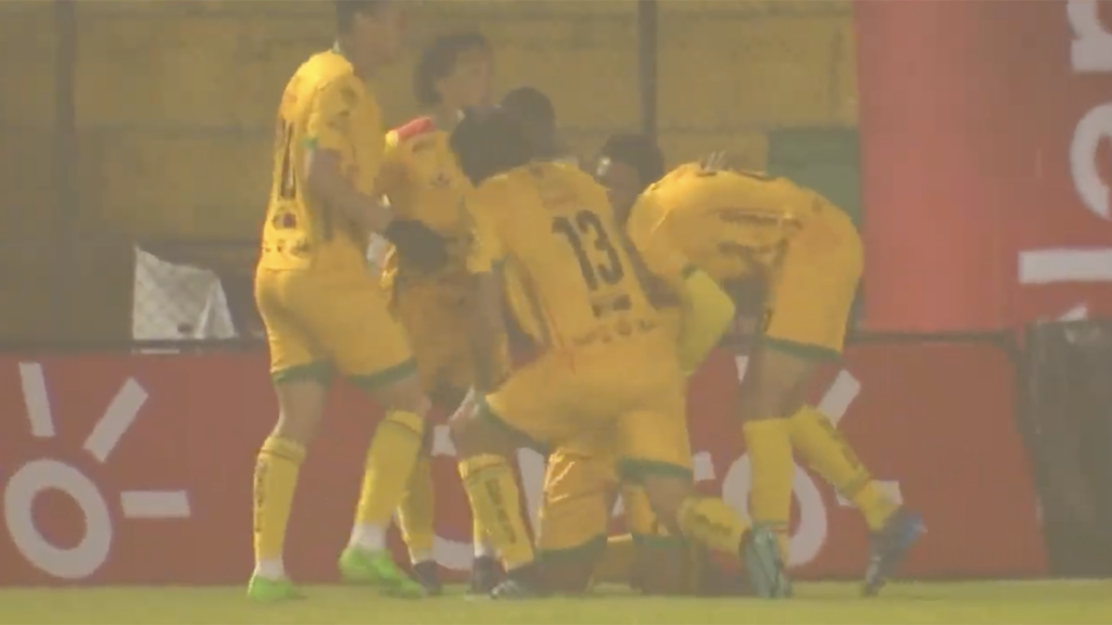 Óscar Linton marcó el único tanto del partido | Captura: Claro Sports