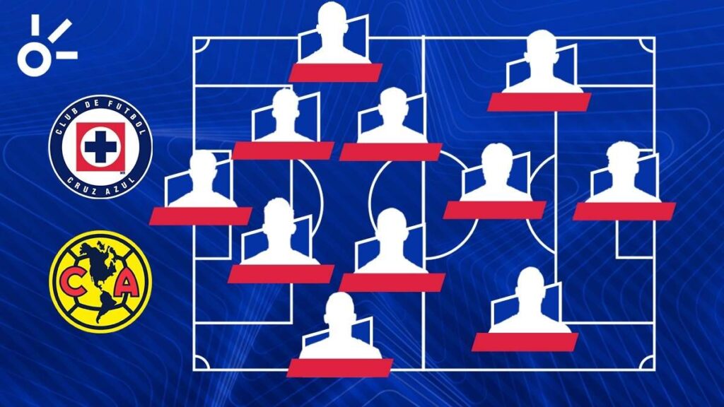 ¿Cuáles serían las alineaciones del partido Cruz Azul vs América de la vuelta de cuartos de final de la Concachampions?