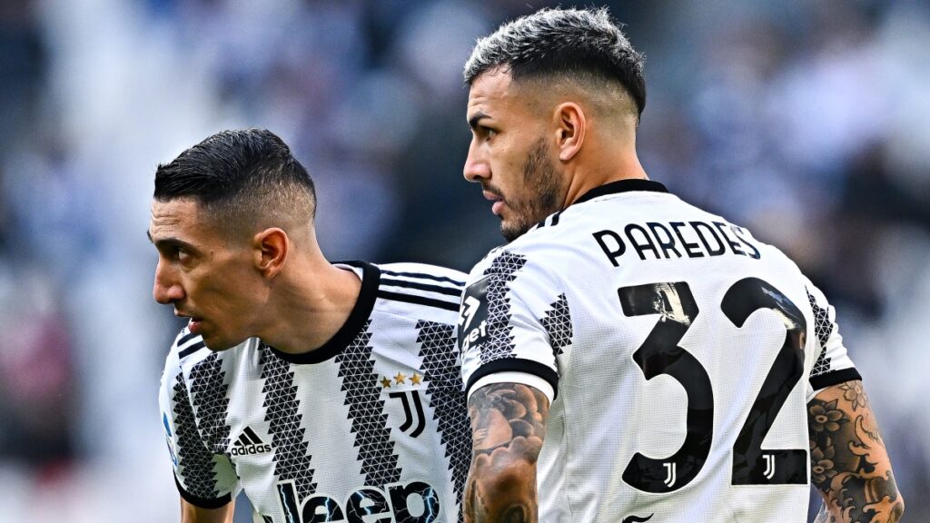 Ángel Di María y Leandro Paredes