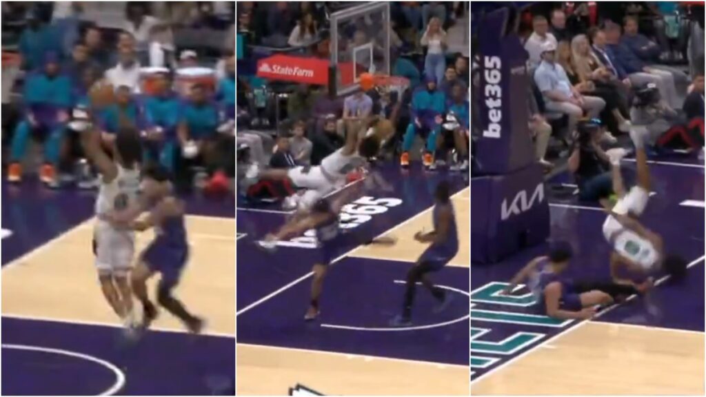 Jaylen Wells sale en camilla tras aparatosa caída en el juego entre Grizzlies y Hornets
