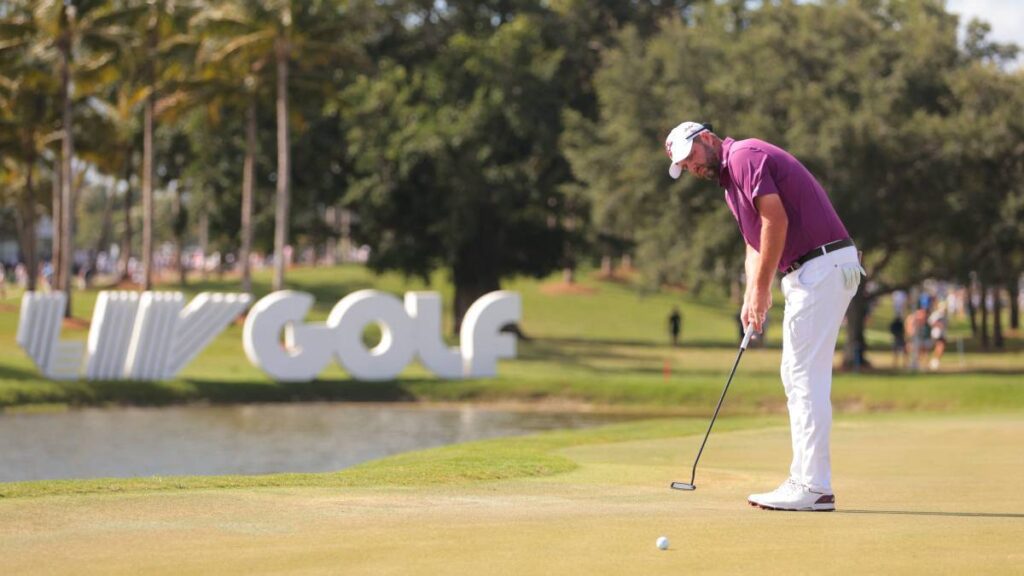 Sigue todas las acciones del LIV Golf. Reuters