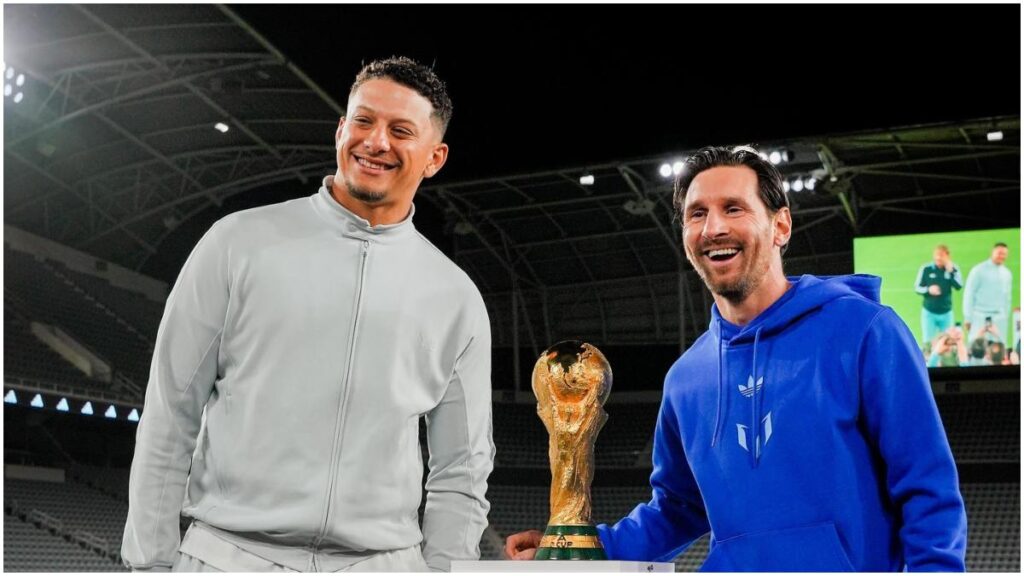 Patrick Mahomes y Lionel Messi | X: @patrickmahomes