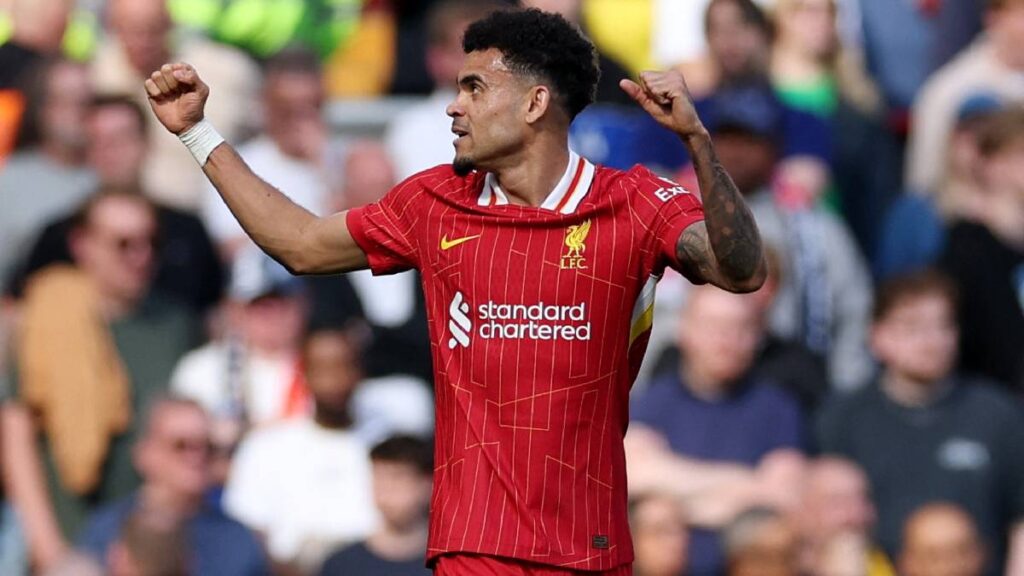 Luis Díaz con Liverpool / Reuters