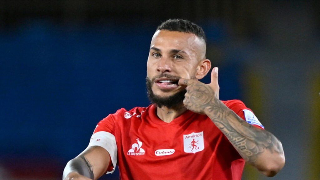 Duván Vergara, en un partido con América de Cali. - Vizzor Image.