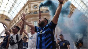Aficionados del PSG y el Inter ‘inundan’ Múnich previo a la final de la Champions League