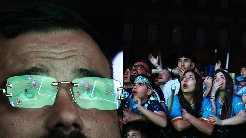 Así vieron el partido los fanáticos del Napoli