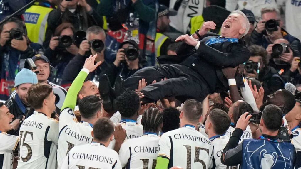 Carlo Ancelotti ganó tres Champions League con el Real Madrid