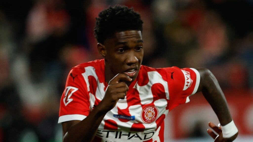 Yaser Asprilla jugando con el Girona / AP
