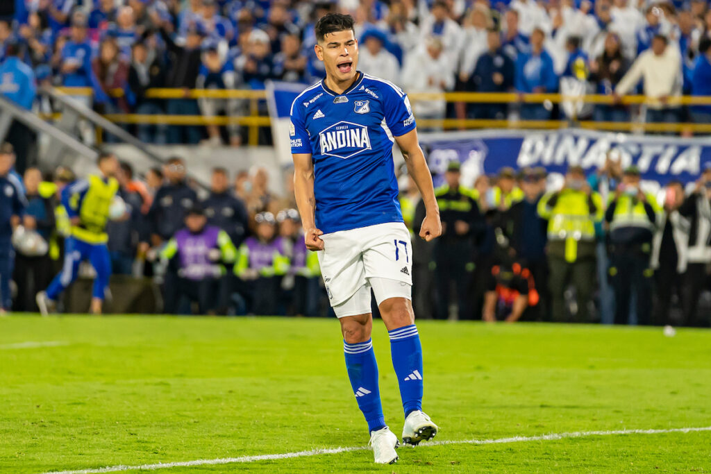 Jorge Arias, en un partido con Millonarios. - Vizzor Image.