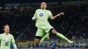 Raphinha empata la marca de Cristiano Ronaldo de goles y asistencias en una sola Champions