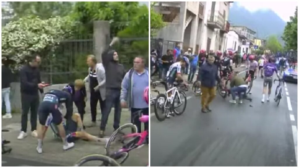 Caída masiva en el Giro de Italia