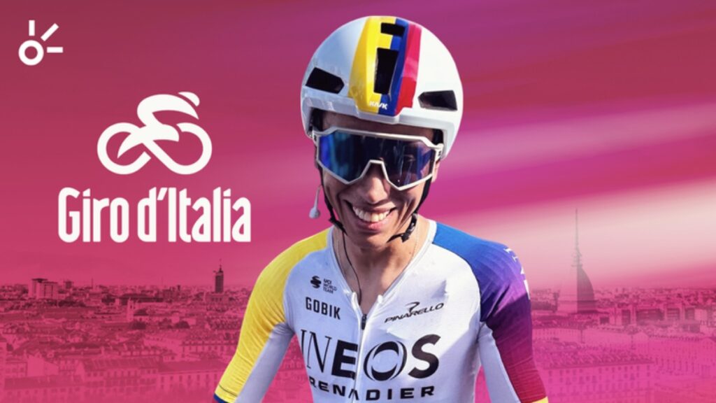 Egan Bernal en el Giro de Italia.