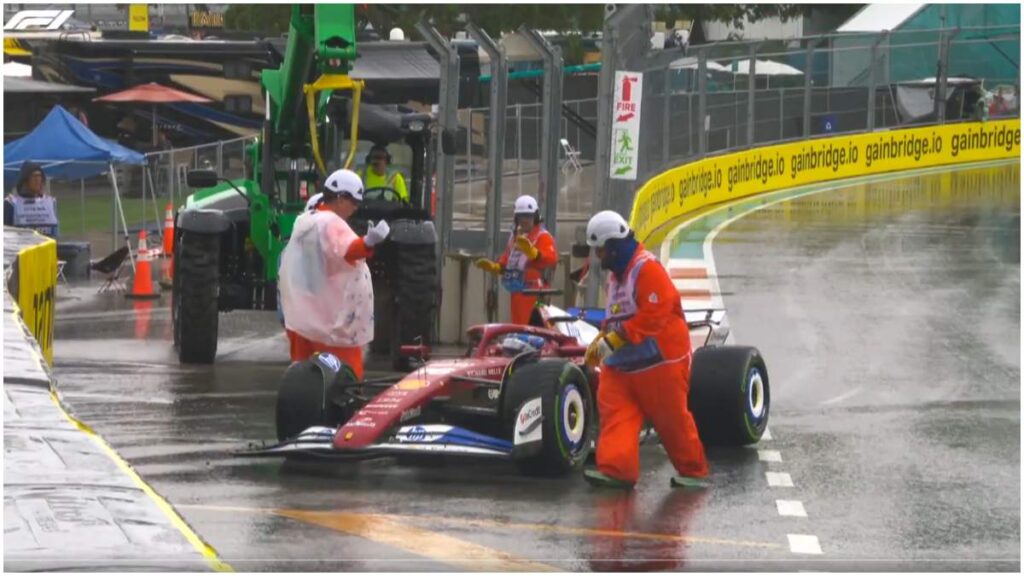 Charles Leclerc sufre un choque en Miami | Captura de Pantalla: X: @F1