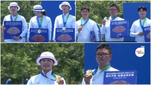 ¡Triple oro! Corea del Sur domina las finales por equipos de recurvo, en la Copa del Mundo de Tiro con Arco