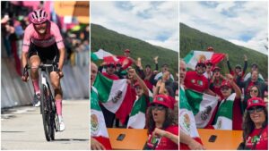 ¡No lo dejan solo! El Giro de Italia presume el apoyo de los mexicanos a Isaac del Toro