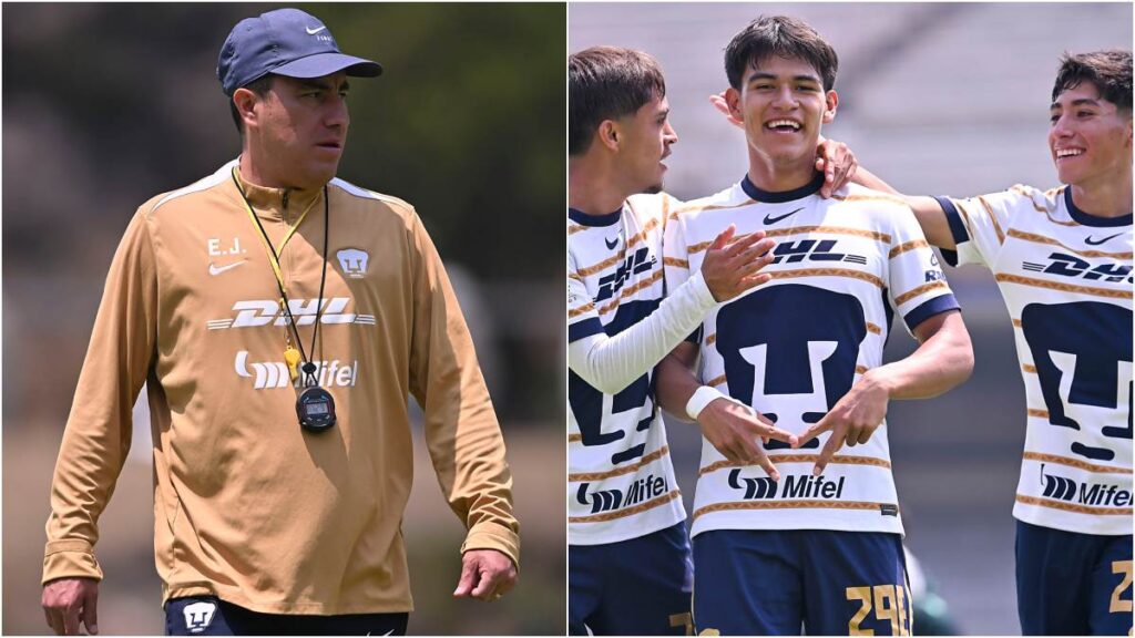 Efraín Juárez, entrenador de los Pumas de la UNAM, ha volteado a las Fuerzas Básicas de cara al Apertura 2025