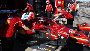 Ferrari, multado en Imola por irregularidades en la presión de neumáticos