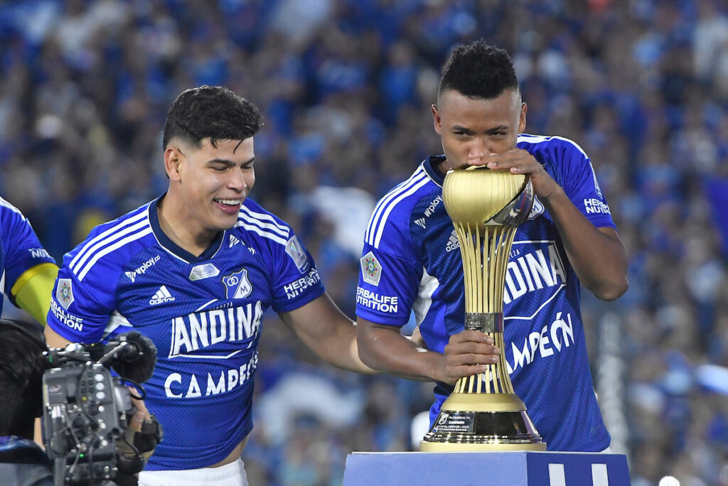 Jorge Arias y Óscar Cortés, campeones con Millonarios. - Vizzor Image.
