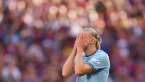 Erling Haaland llega a ocho finales sin anotar con el Manchester City