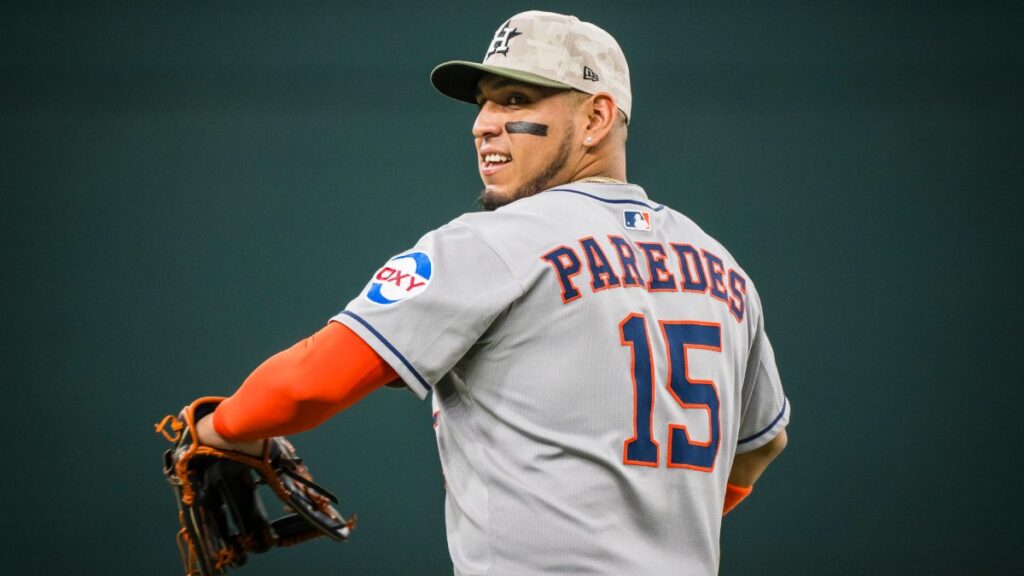 Isaac Paredes con los Astros