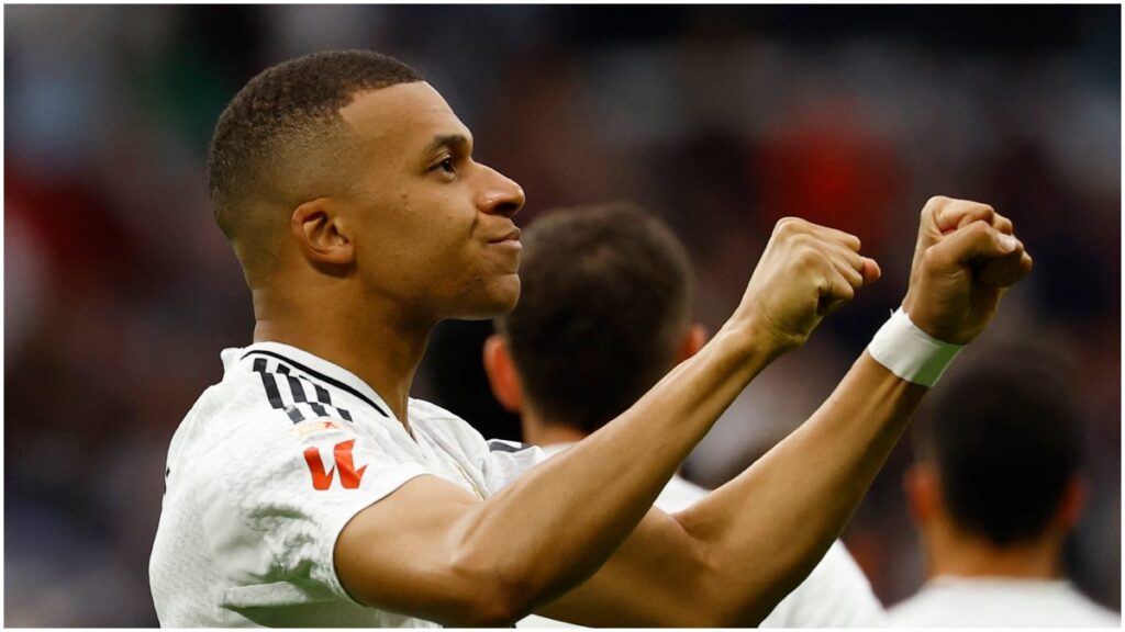 Kylian Mbappe anota doblete con el Real Madrid | Reuters