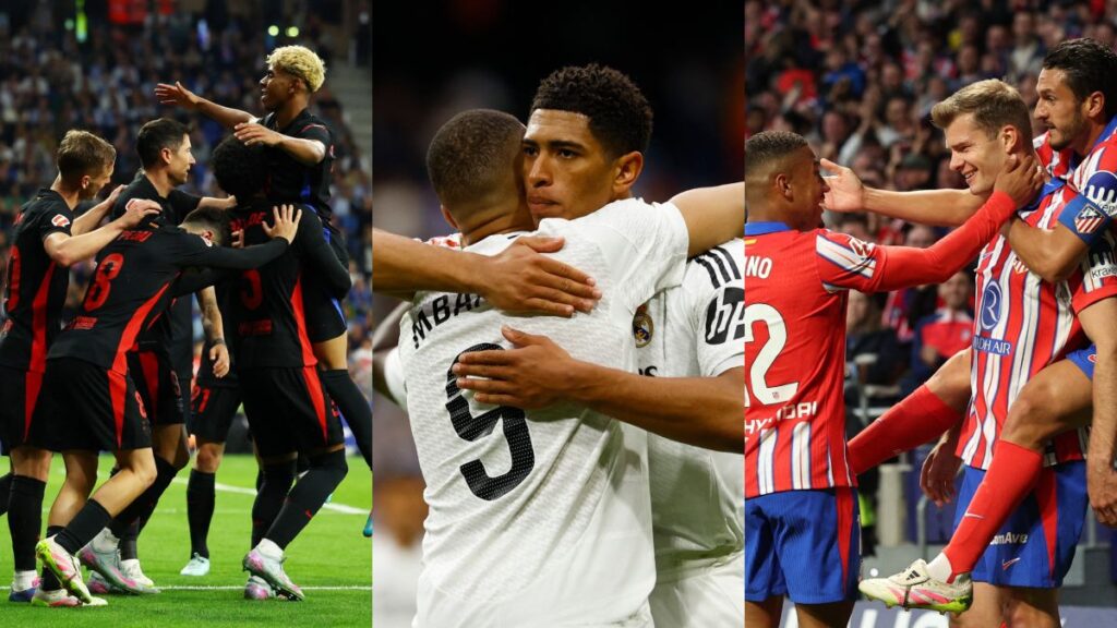 LaLiga es dominada por Barcelona, Real Madrid y Atlético de Madrid