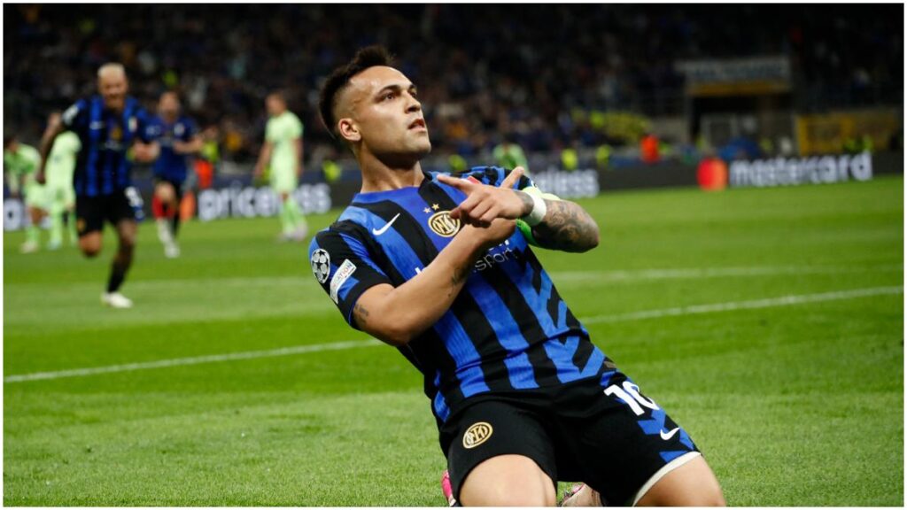 Lautaro Martínez celebra el gol del Inter | Reuters
