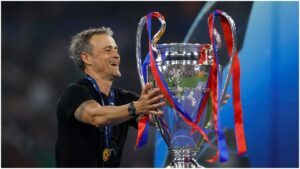 Luis Enrique recuerda a Mbappé tras coronarse en la Champions League