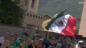 Banderas de México, Colombia y Ecuador ondean en la etapa 20 del Giro de Italia