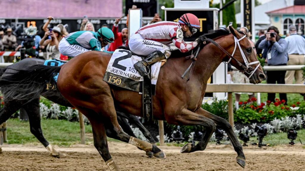 Journalism y Umberto Rispoli se quitan la espina del Derby de Kentucky y ganan Preakness Stakes