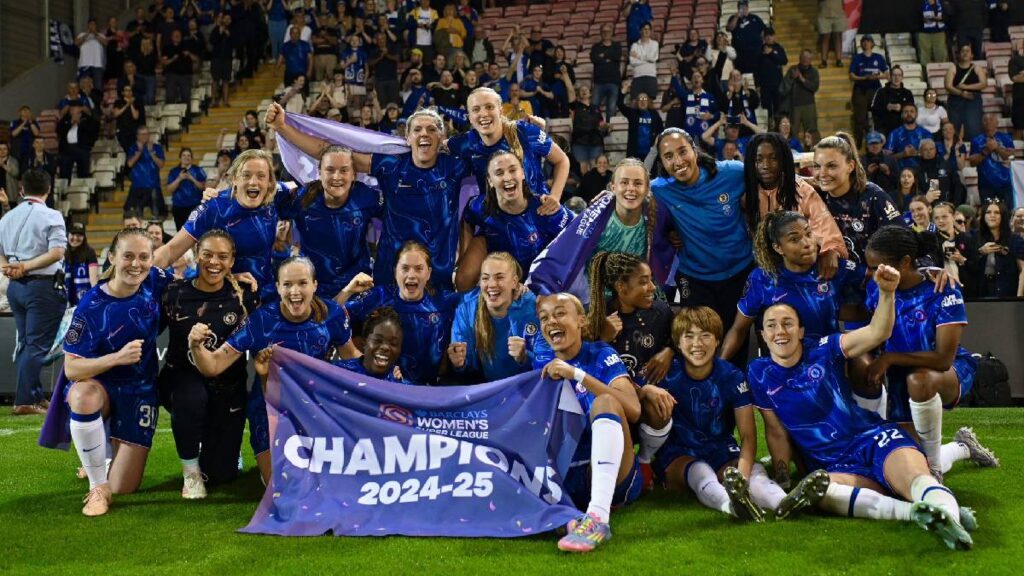 Mayra Ramírez campeona / Foto: @ChelseaFCW