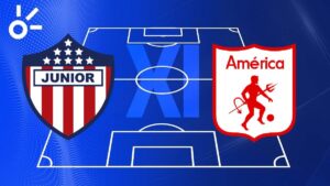 Posibles alineaciones de Junior vs América de Cali por la Liga Betplay 2025-I
