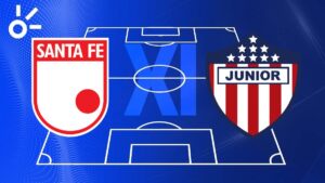 Posibles alineaciones del Santa Fe vs Junior por la Liga BetPlay 2025-I